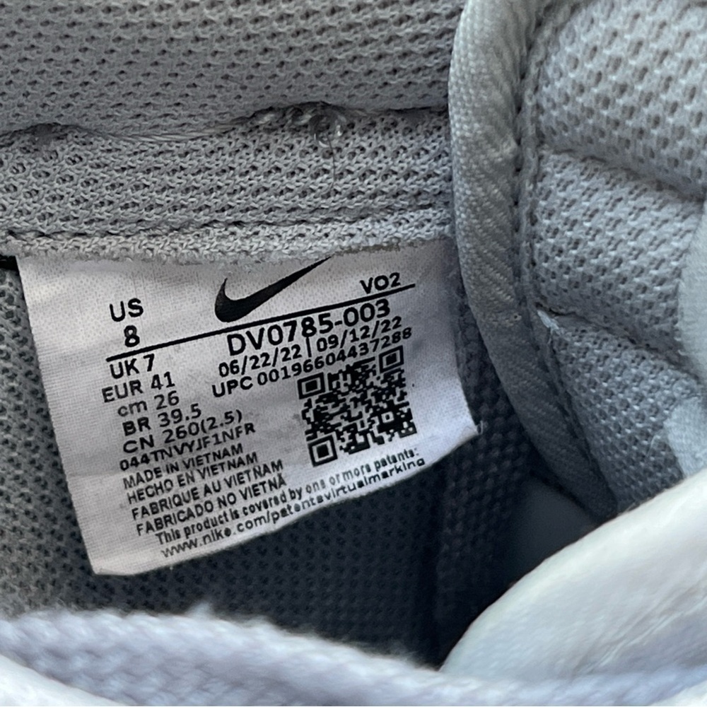 Nike Air Force 1 Low Retro Light Smoke Grey White DV0785-003 Men's AF1 Sz 8 EUC - Picture 9 of 11